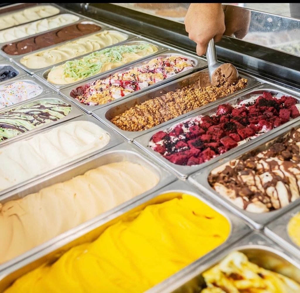 inside scoop ice cream selections