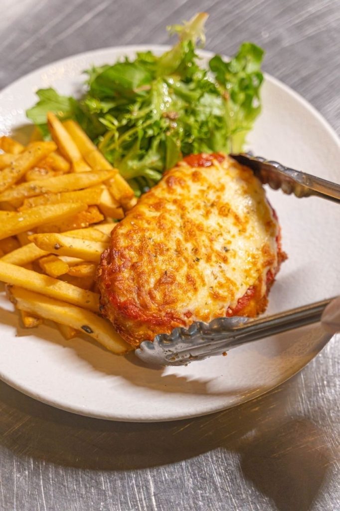 A dish of Chicken Parmesan from ERWIN'S Gastrobar