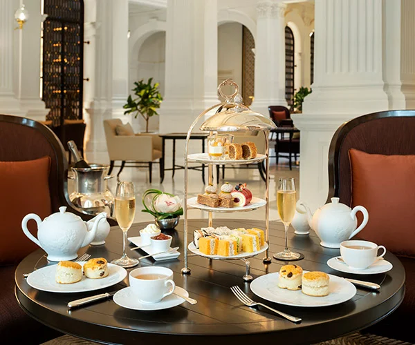 high tea spot raffles hotel singapore