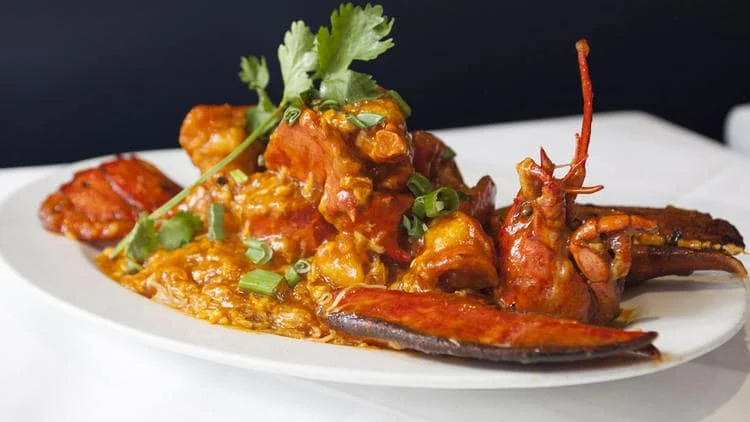 chili sauce lobster dishe from Restaurant Singapore Garden
