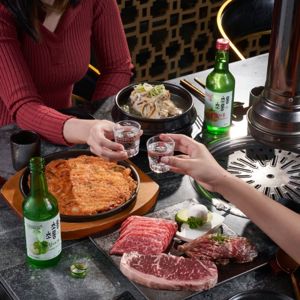 two person on hanjip korean grill house in singapore
