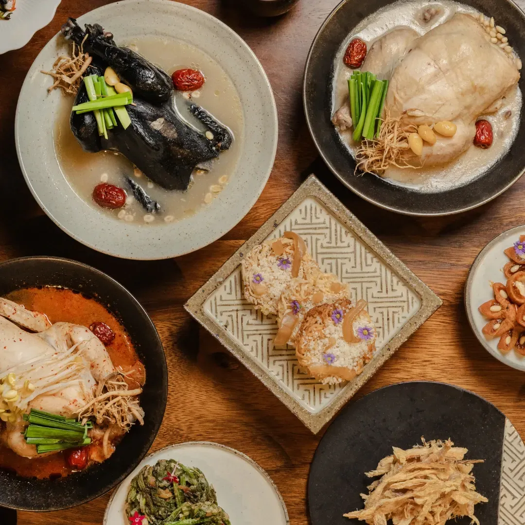 dishes from modu restaurant in singapore